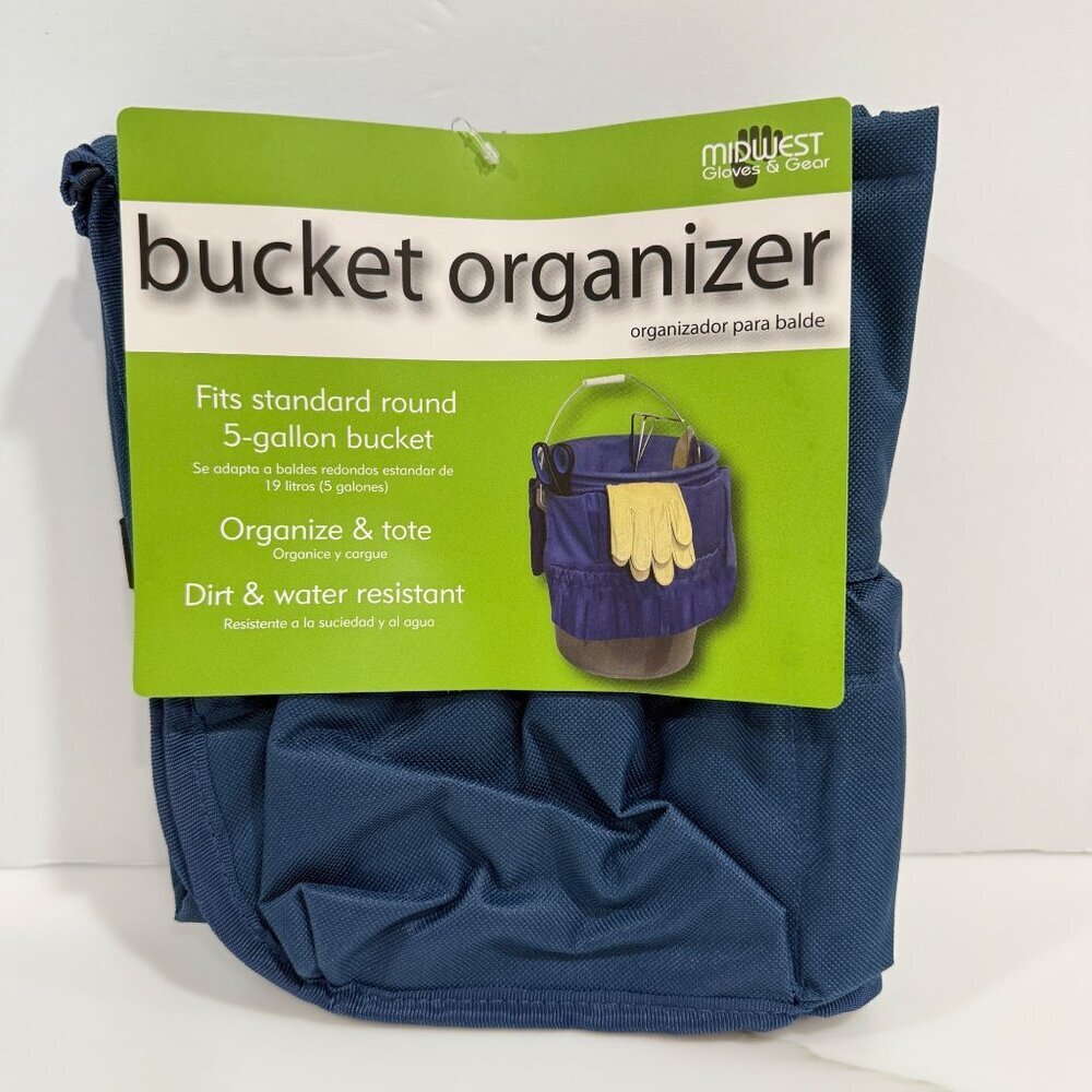 5 Gallon Bucket Organizer Tools / Cleaning / Gardening / Crafts / Paint Blue NEW